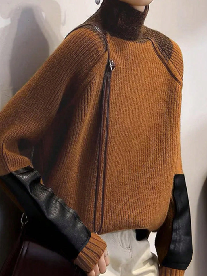 New Fashion High Neck Long Sleeve Sweater